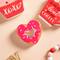 Glitzhome® Valentine's Wooden Cup Cakes & Heart Table Décor Set